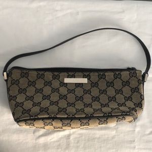 🔥GUCCI🔥 Vintage GG fabric pochette